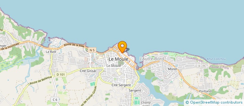 localisation de l'entreprise MOUL PAIN à LE MOULE