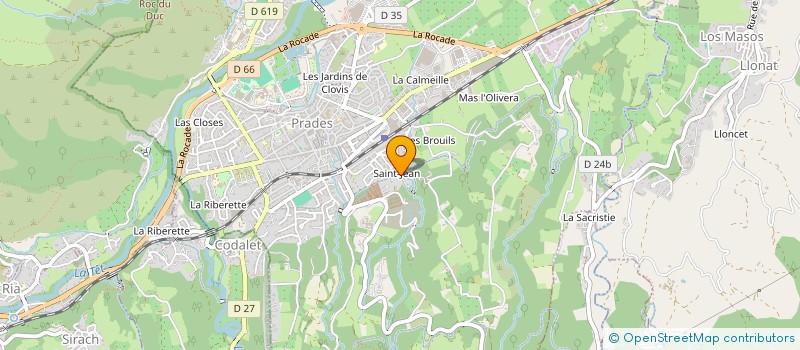 localisation de l'entreprise MOULA/NOGUES  PRADES