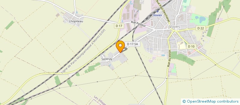 localisation de l'entreprise MOULAGE CHARTRAIN à LES VILLAGES VOVEENS