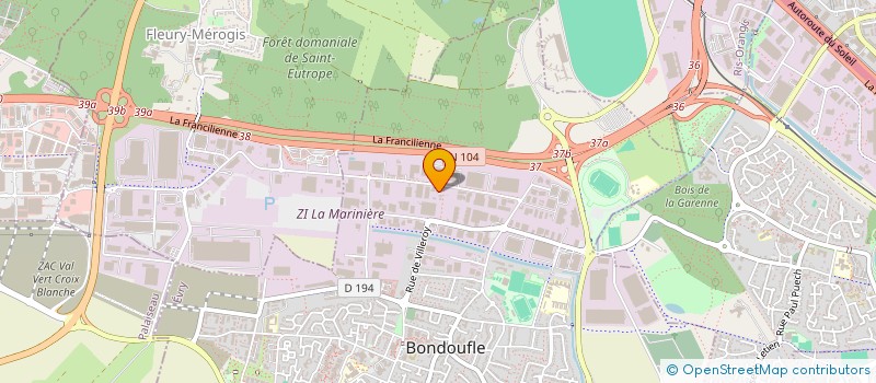 localisation de l'entreprise MOULAGE DE BONDOUFLE à BONDOUFLE