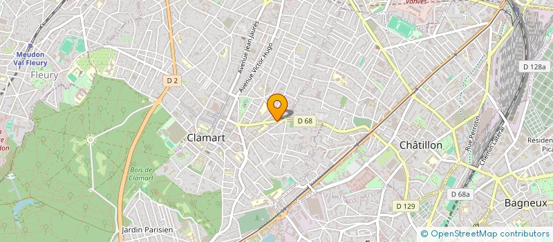 localisation de l'entreprise MOULAGE FORME COMPOSITE  CLAMART