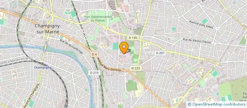 localisation de l'entreprise MOULAGE MATIERES PLASTIQUES à CHAMPIGNY-SUR-MARNE