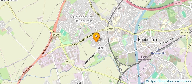 localisation de l'entreprise MOULAGE PLASTIQUE FRANCAIS à HAUBOURDIN