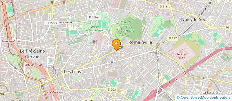 localisation de l'entreprise MOULAI à ROMAINVILLE