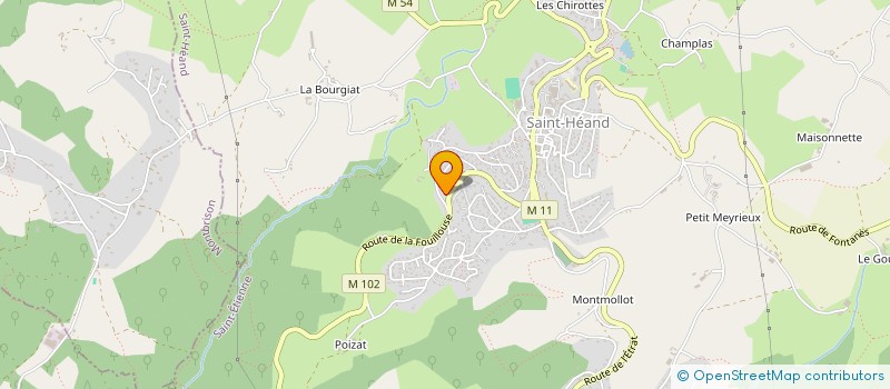 localisation de l'entreprise MOULARD J ET GRATALOUP J B  SAINT-HEAND