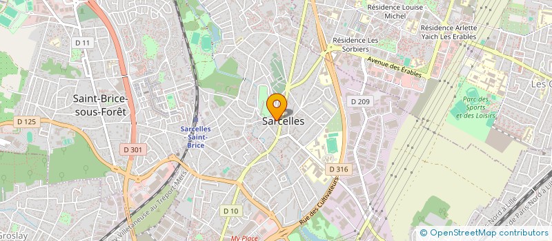 localisation de l'entreprise MOULDI  SARCELLES