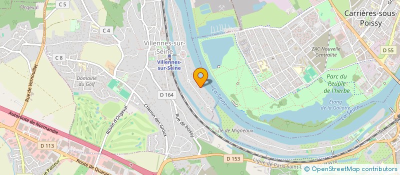 localisation de l'entreprise MOULENE FACTORY à VILLENNES-SUR-SEINE