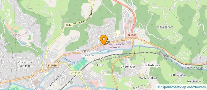 localisation de l'entreprise MOULENE SARL à MALEMORT