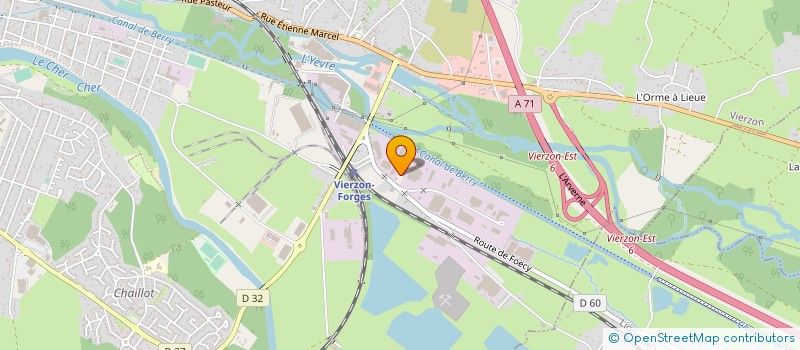localisation de l'entreprise MOULES DE PRECISION DE SOLOGNE à VIERZON