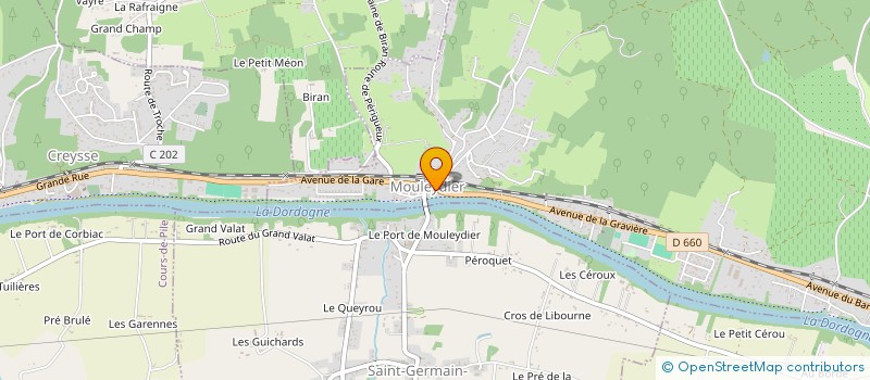 localisation de l'entreprise MOULEYDIER LOISIRS à MOULEYDIER