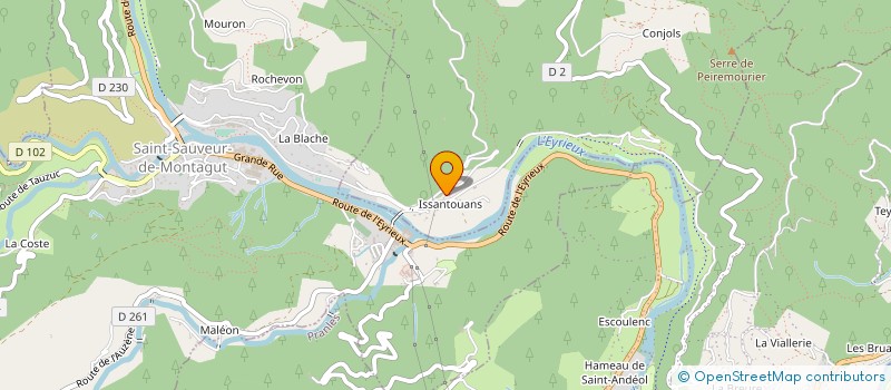 localisation de l'entreprise MOULIN à LES OLLIERES-SUR-EYRIEUX