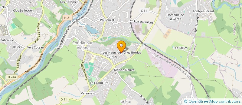 localisation de l'entreprise MOULIN à CONDAT-SUR-VIENNE