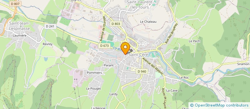 localisation de l'entreprise MOULIN A HUILE DE NOIX DE SAINT-CERE  SAINT-CERE