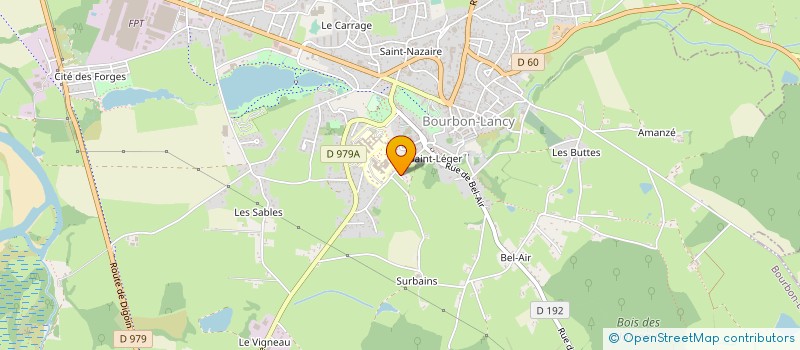 localisation de l'entreprise MOULIN BAUDRAN  BOURBON LANCY