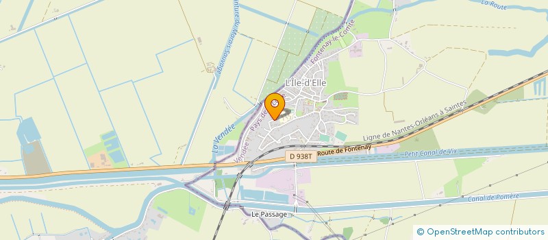 localisation de l'entreprise MOULIN BLANC  L'ILE-D'ELLE