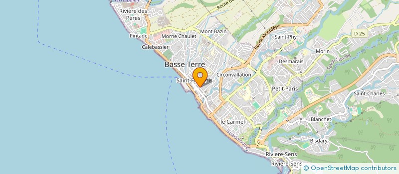 localisation de l'entreprise MOULIN BLANC à BASSE-TERRE
