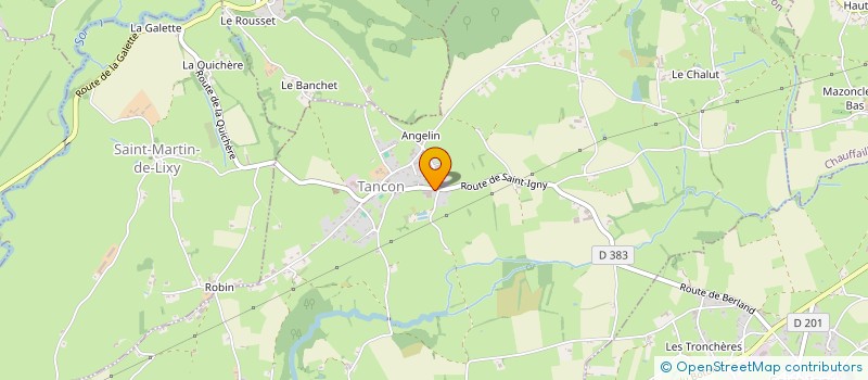 localisation de l'entreprise MOULIN BOTORET  TANCON