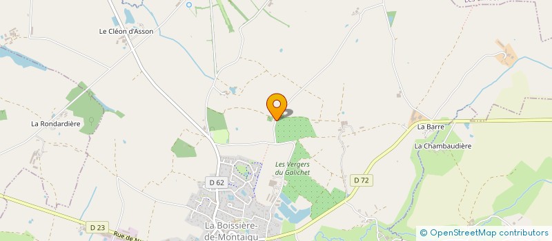 localisation de l'entreprise MOULIN CHAY  LA BOISSIERE-DE-MONTAIGU