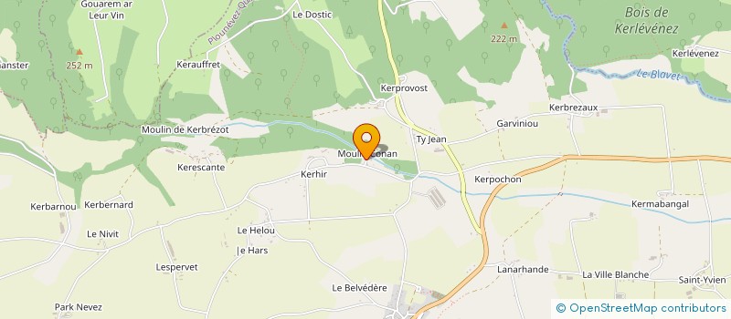 localisation de l'entreprise MOULIN CONAN à PLOUNEVEZ-QUINTIN