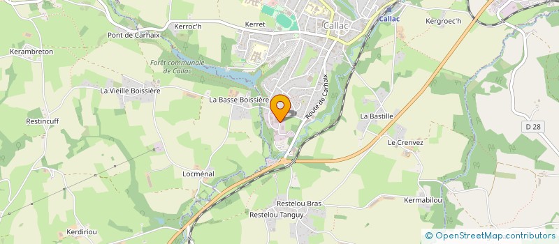 localisation de l'entreprise MOULIN D'HYERES à CARHAIX-PLOUGUER