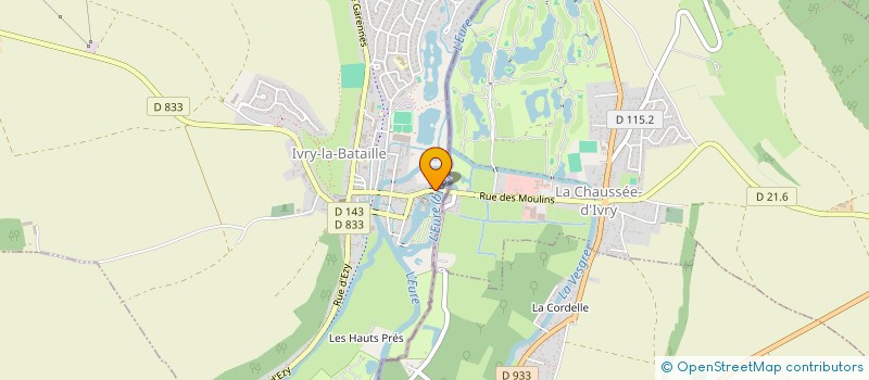 localisation de l'entreprise MOULIN D'IVRY  IVRY-LA-BATAILLE