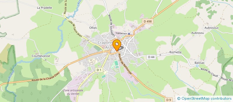 localisation de l'entreprise MOULIN DAVID à CRAPONNE-SUR-ARZON