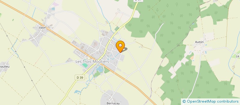 localisation de l'entreprise MOULIN DE BONNIGON à LES TROIS-MOUTIERS