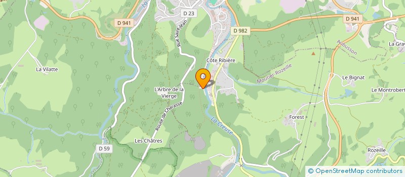 localisation de l'entreprise MOULIN DE BOTTE SCI à MOUTIER-ROZEILLE