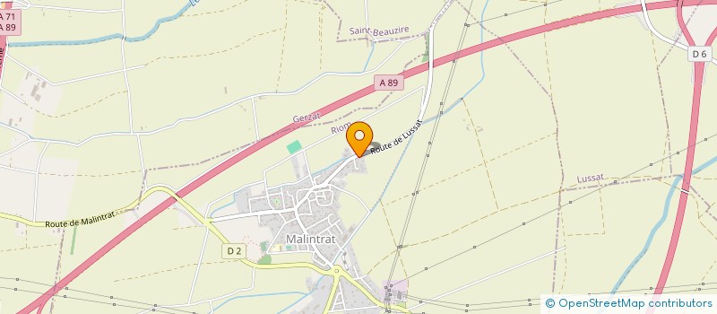 localisation de l'entreprise MOULIN DE BRUGEARD  MALINTRAT