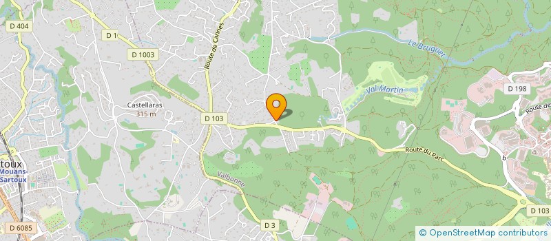 localisation de l'entreprise MOULIN DE BRUN NORD  VALBONNE