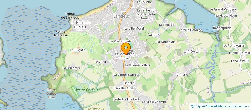 localisation de l'entreprise MOULIN DE BUGLAIS  LANCIEUX