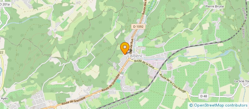 localisation de l'entreprise MOULIN DE BUISSIERE à L'ALBENC
