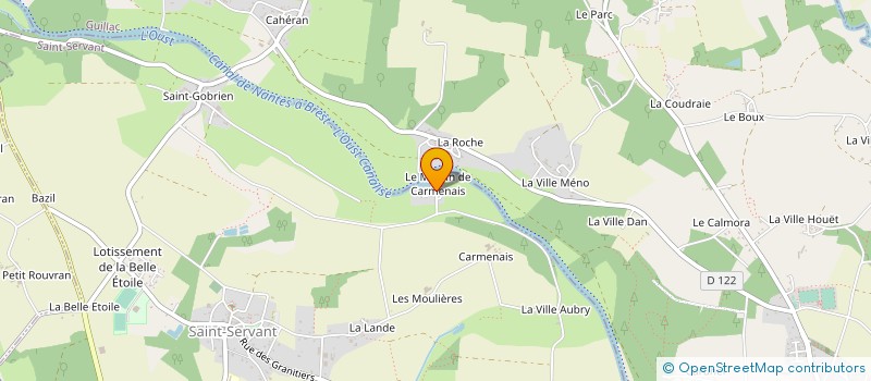 localisation de l'entreprise MOULIN DE CARMENAIS SA à SAINT-SERVANT
