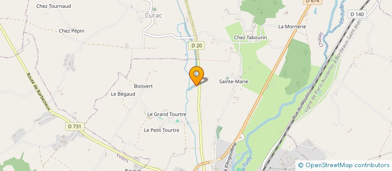 localisation de l'entreprise MOULIN DE CERON à CHALAIS