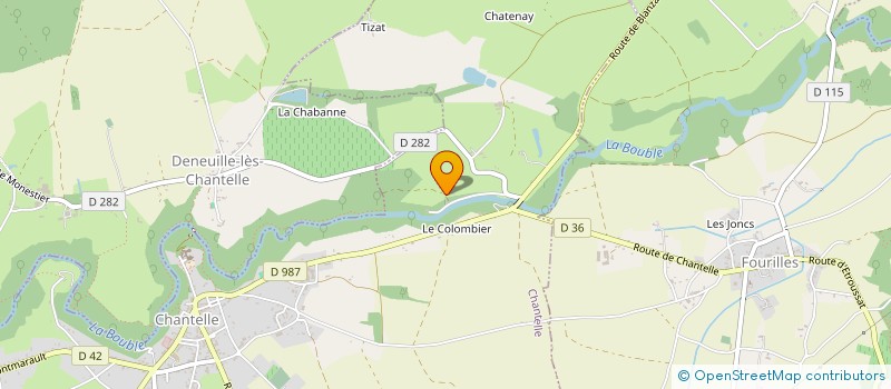 localisation de l'entreprise MOULIN DE CHANTELLE  CHANTELLE