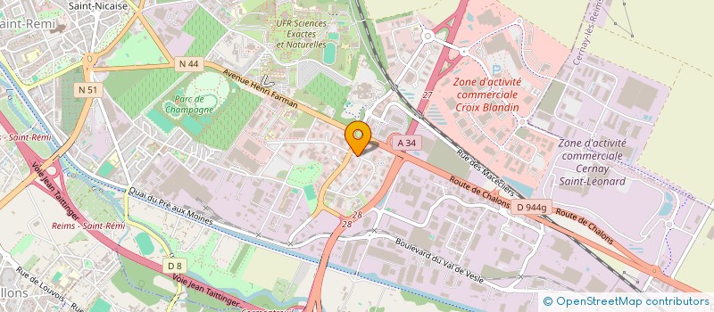 localisation de l'entreprise MOULIN DE CHATEAU REGNAULT à REIMS