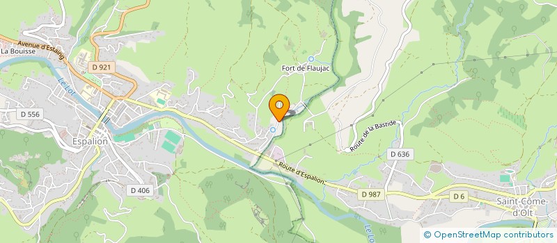 localisation de l'entreprise MOULIN DE FLAUJAC  ESPALION