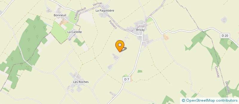 localisation de l'entreprise MOULIN DE GLORIETTE  COUSSAY