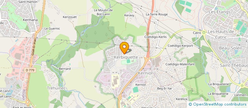 localisation de l'entreprise MOULIN DE KERBIQUETTE à VANNES