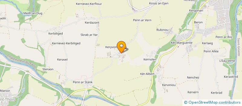 localisation de l'entreprise MOULIN DE KERVAZIOU à CHATEAUNEUF-DU-FAOU