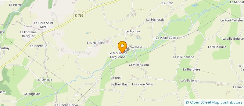 localisation de l'entreprise MOULIN DE L'ARGUENON  PLENEE-JUGON