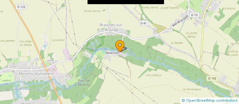localisation de l'entreprise MOULIN DE L ARONDE à MONCHY-HUMIERES
