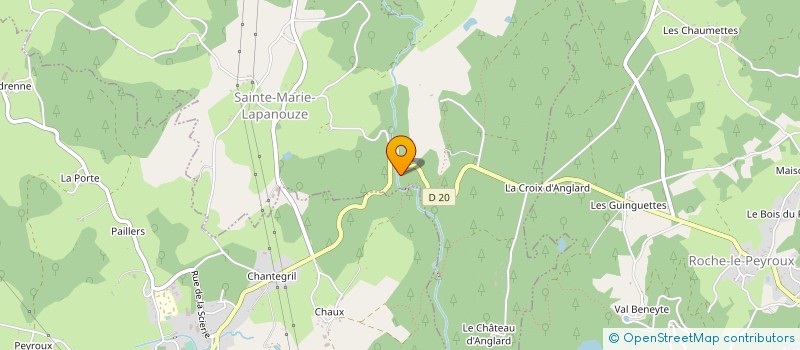 localisation de l'entreprise MOULIN DE L'ARTAUDE  SAINTE-MARIE-LAPANOUZE