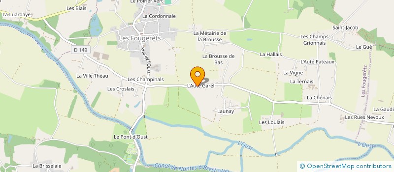 localisation de l'entreprise MOULIN DE L'OLIVERAIE  LES FOUGERETS