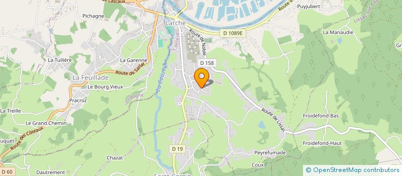 localisation de l'entreprise MOULIN DE LA DOUX  LARCHE