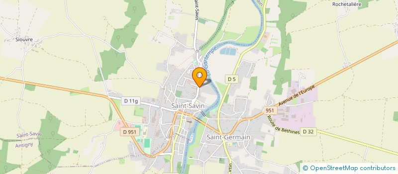 localisation de l'entreprise MOULIN DE LA GASSOTTE  SAINT-SAVIN