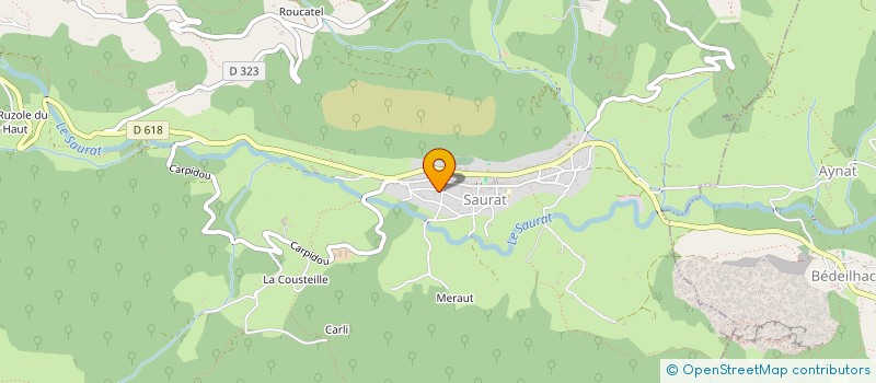 localisation de l'entreprise MOULIN DE LA GOUAL à SAURAT