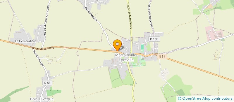 localisation de l'entreprise MOULIN DE LA PAIX  MARTAINVILLE-EPREVILLE