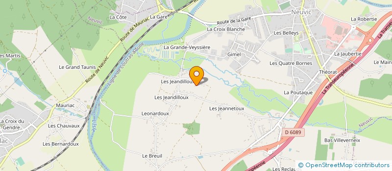localisation de l'entreprise MOULIN DE LA VEYSSIERE à NEUVIC