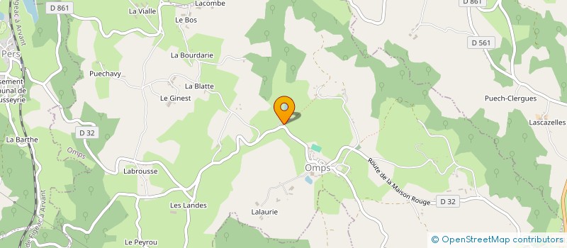 localisation de l'entreprise MOULIN DE MARBEIX à OMPS